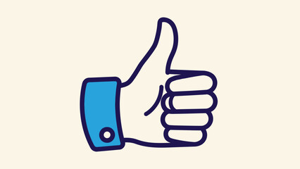 Hand Giving Thumbs Up Gesture.