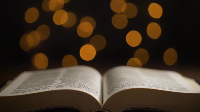 Holy Bible Book, Sacred christian scripture offering spiritual guidance and teachings.