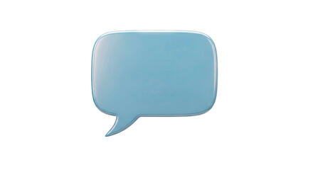 Blue Speech Bubble