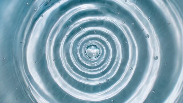 湧き出る水、波紋・水紋のイメージ
