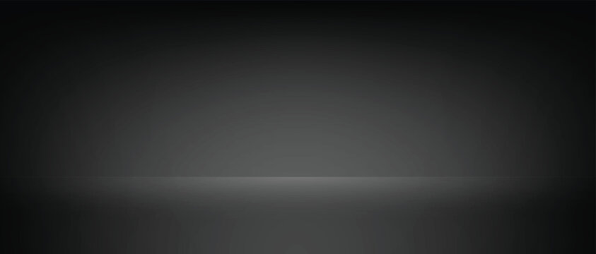 black studio shelf background dark room scene surface