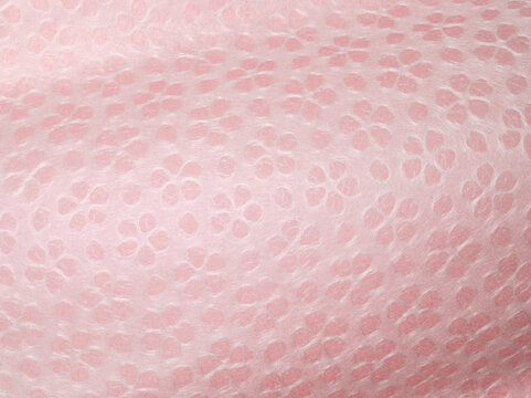 波打った桜柄の和紙　日本の色 ピンク	
