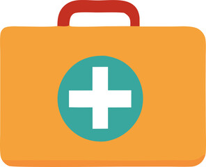 Obraz premium Doctor Medical Briefcase Emergency First Aid Icon