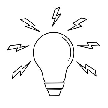 Ligh bulp line icon design image,ligh bulp outline design vector, Ligh bulp lineart design illustration,logh bulp line drawing vector,ligh bulp line stock vector 