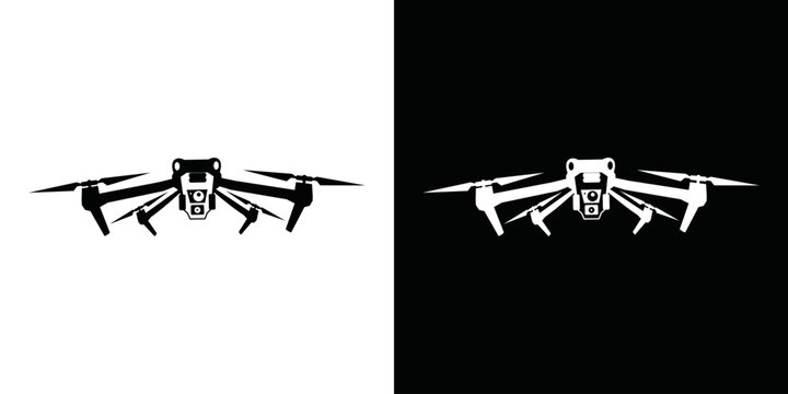 simple vector drone logo 01