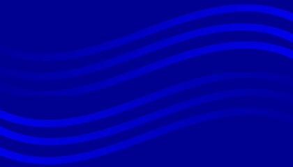 Deep blue abstract background with flowing wave lines and modern gradient style