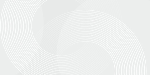 White geometric abstract background overlap layer on bright space with lines effect decoration.