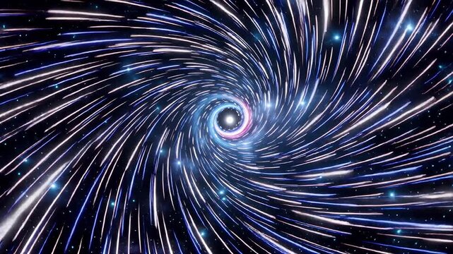 swirling galaxy vortex travel through vibrant cosmic space | science fiction, background, animation, space exploration, futuristic theme