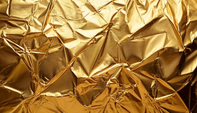 Gold Foil Paper Illustration Golden Background Design