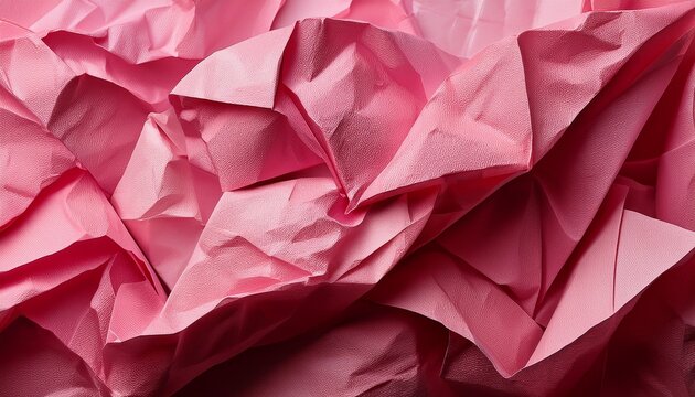 Texture Crumpled Pink Paper