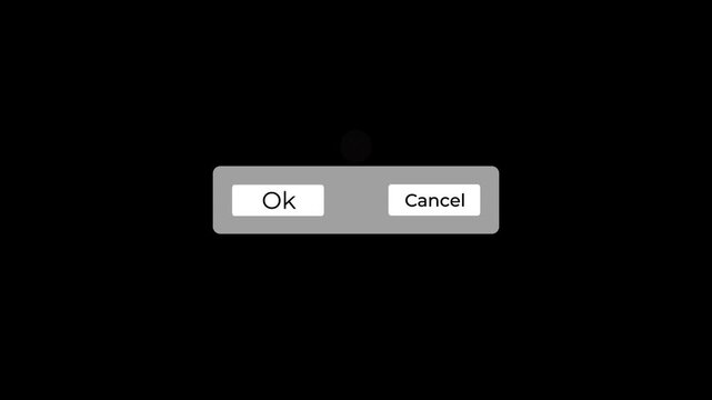 jumping ok and cancel buttons animation with blinking cross for modal box ui.