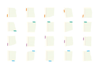 Cute Notepad Paper Element Set