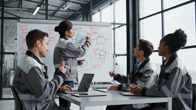 Workshop training in industrial setting