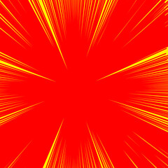 orange Speed Lines and burst