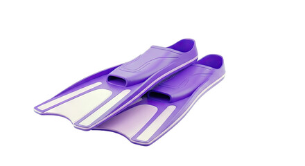 Pair of Purple Snorkeling Fins