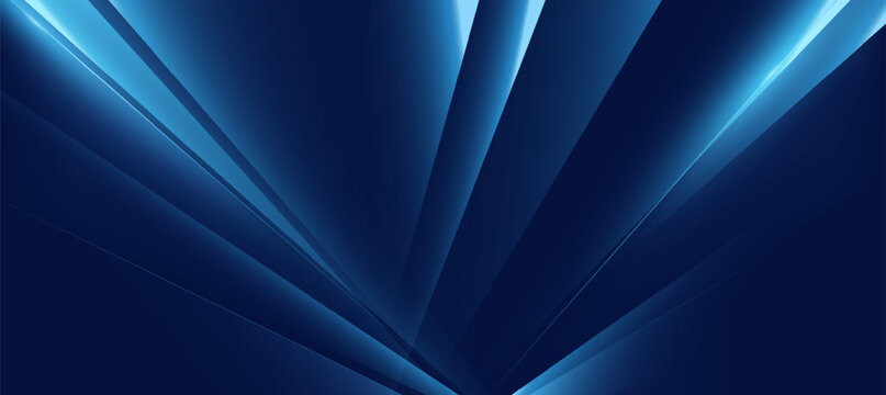 Modern Blue Abstract background with diagonal lines and polygon elegant background and banner business product present