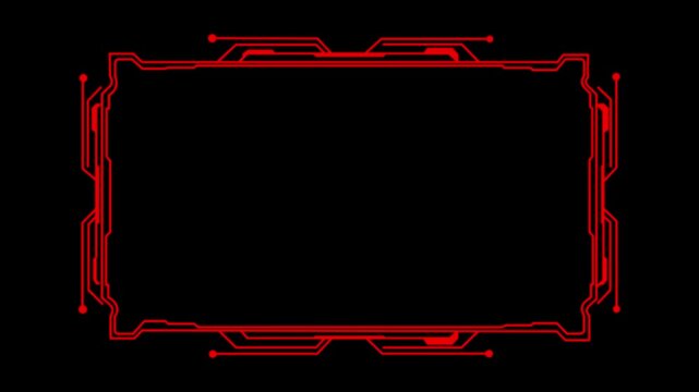 Cloud storage downloading concept with HUD display screen frames, info boxes and UI interface of future technology, modern user interface elements. 4K animation video.