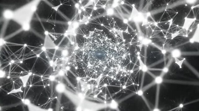Abstract Network Connection - A Visual Exploration of Interconnectedness.