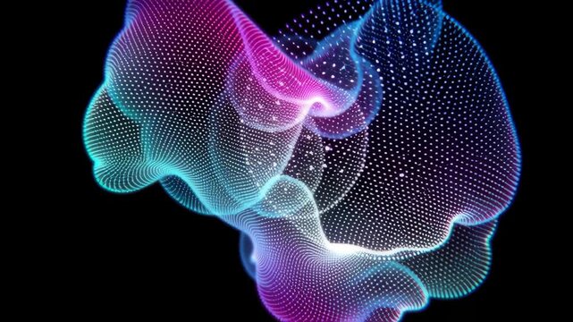 Wave particle digital splash array glitch sphere distortion datum technology cyberspace network business computer abstract futuristic information database programming software future