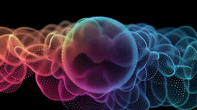 Wave particle digital splash array glitch sphere distortion datum technology cyberspace network business computer abstract futuristic information database programming software future