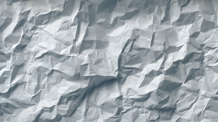 Obraz premium Textured Surface of Wrinkled White Paper crumpled paper