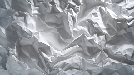 White Crumpled Paper Texture Background graphic design