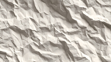 White Crumpled Paper Texture With Shadows background