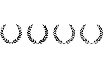 Obraz premium Simple Laurel Wreath Design