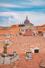 Obraz premium The cityscape of the old town Dubrovnik, Croatia.