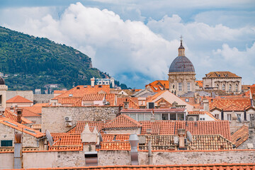Obraz premium The cityscape of the old town Dubrovnik, Croatia.