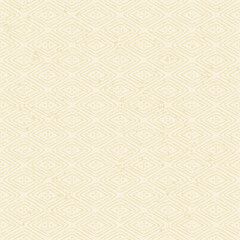 Gold vintage abstract vector seamless pattern, traditional Japanese geometric design.