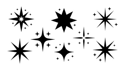 Obraz premium black and white star