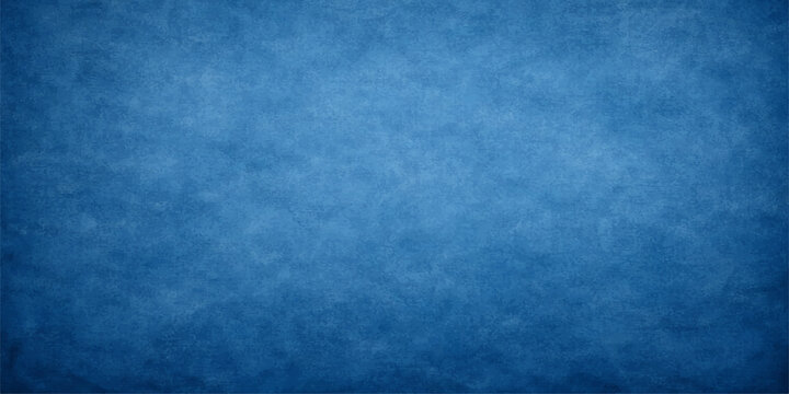 A vintage blue grunge texture featuring an aged paper pattern and dark paint splatters creates a weathered material backdrop for retro art and wall design