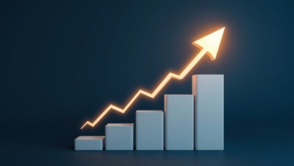 business graph showing growth