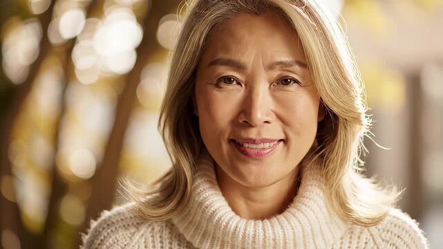 Portrait of a smiling older woman
