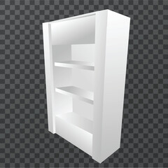 white gondola shelf for product display © AKHMADFAIZUL