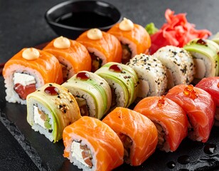 Elegant Japanese Sushi Selection