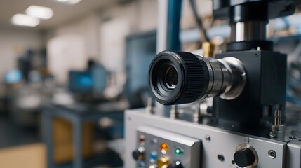 Fototapeta premium A precision scientific instrument with a in a modern research laboratory setting
