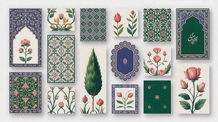 Traditional Indian flower motif. Indian Folk Art, Floral Prints, Living Room decor, wall painting, Pichwai Painting.
