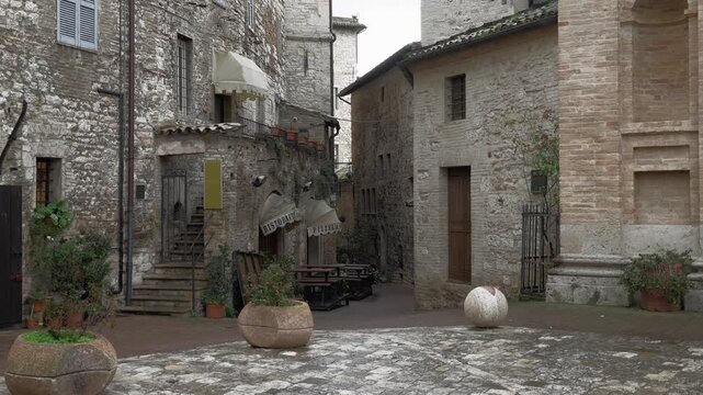 Historic Street in Assisi Italy