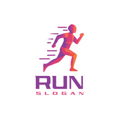 Obraz premium Fast Run Icon Logo Design Element