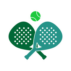 Padel sport icon design