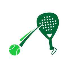 Padel sport icon design