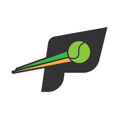 Padel sport icon design