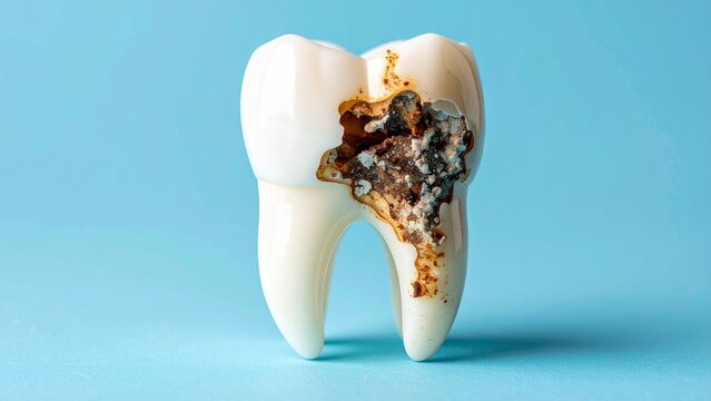 シンプルな虫歯のイメージ 16:9サイズ
