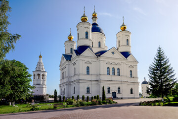 Main Cathedral of Svensky Dormition Monastery in Bryansk, Bryansk region of Russia