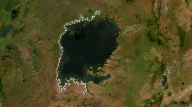 Lake Victoria Detailed Map Animation