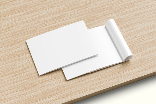 landscape brochure Blank Mockup