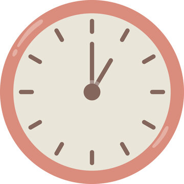 Minimalist Round Wall Clock, Office Stationary