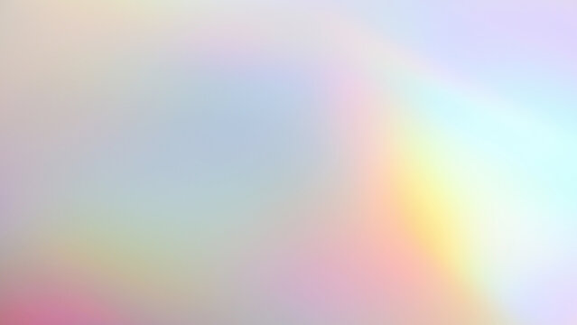 Abstract blur holographic rainbow foil iridescent background